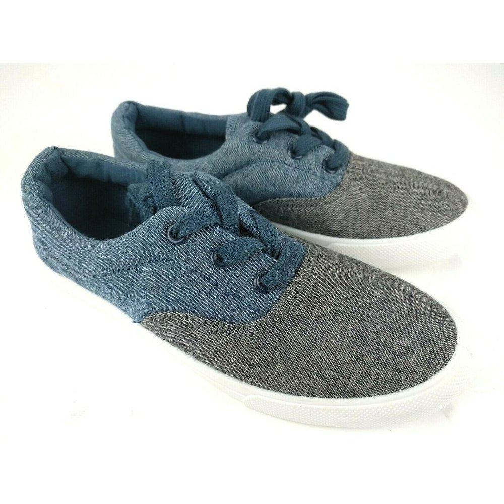 Fab Kids Fabkids Boys Sz 4 Blue and Gray Skate Sne